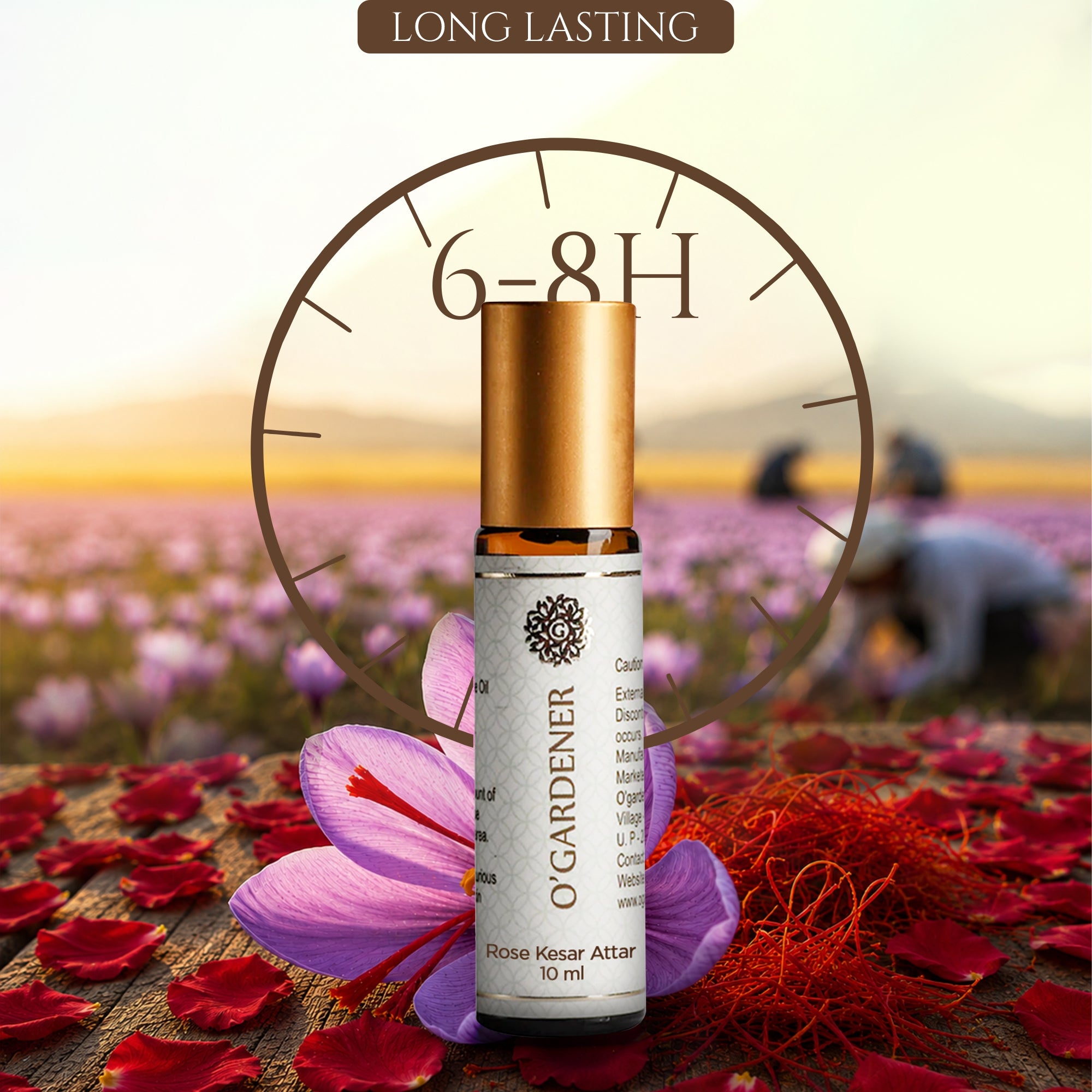 Rose Kesar Attar - 10ml