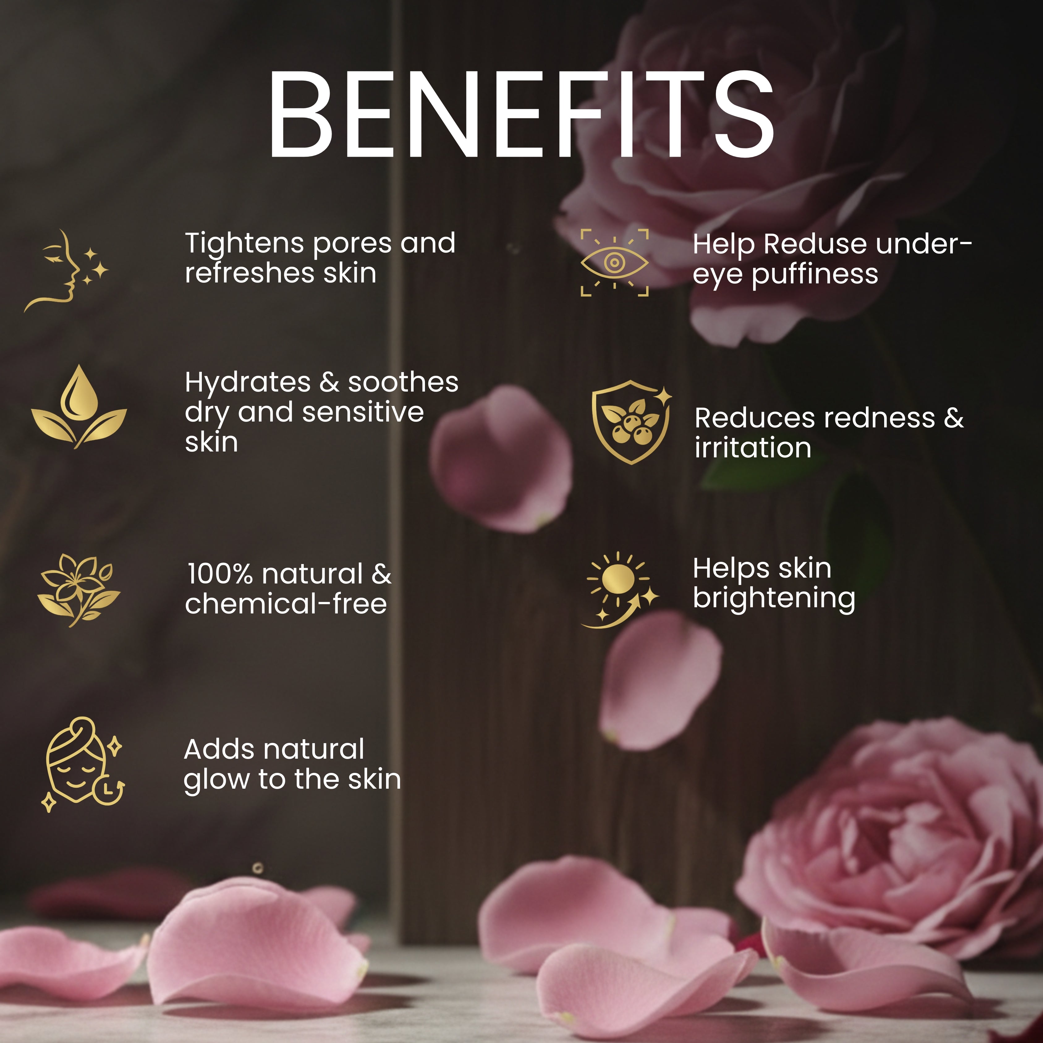 Edible Rose Water (Glass Bottle Spray)